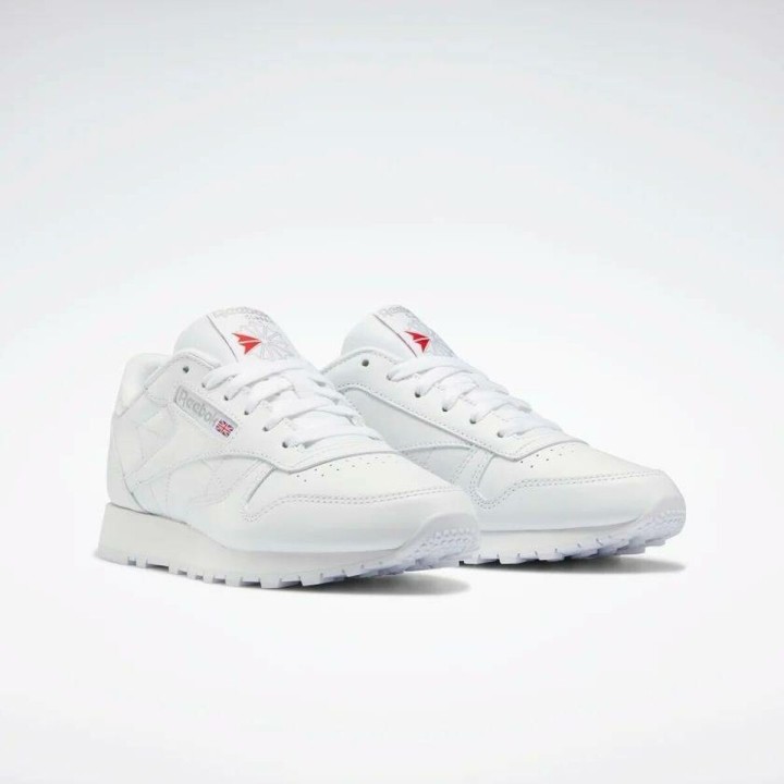 Kvinde Casual Sneakers Reebok cCLASSIC LEATHER 100008496 Hvid