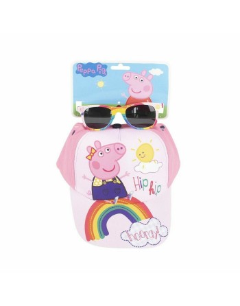Ensemble casquette et lunettes de soleil Peppa Pig 2 Pièces Rose