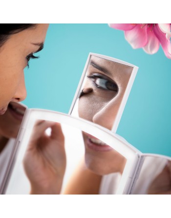 Espejo LED Plegable con Organizador de Maquillaje 3 en 1 Panomir InnovaGoods