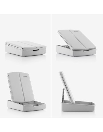 3-i-1 sammenklappeligt LED-spejl med makeup-organiser Panomir InnovaGoods