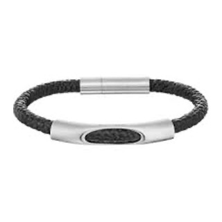 Armbånd til mænd Police Læder 19 cm