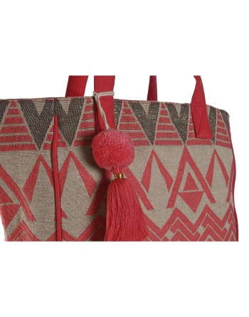 Shoulder Bag Home ESPRIT Beige Fuchsia 31 x 16 x 66 cm