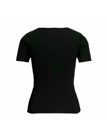 Maglia a Maniche Corte Donna Jack & Jones Jxsky Ss Knit Nero