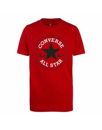 Maglia a Maniche Corte per Bambini Converse Rosso 16 Anni