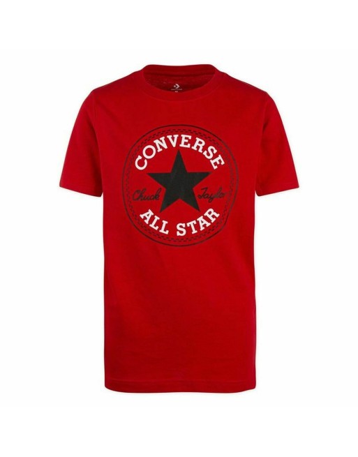 Maglia a Maniche Corte per Bambini Converse Rosso 16 Anni