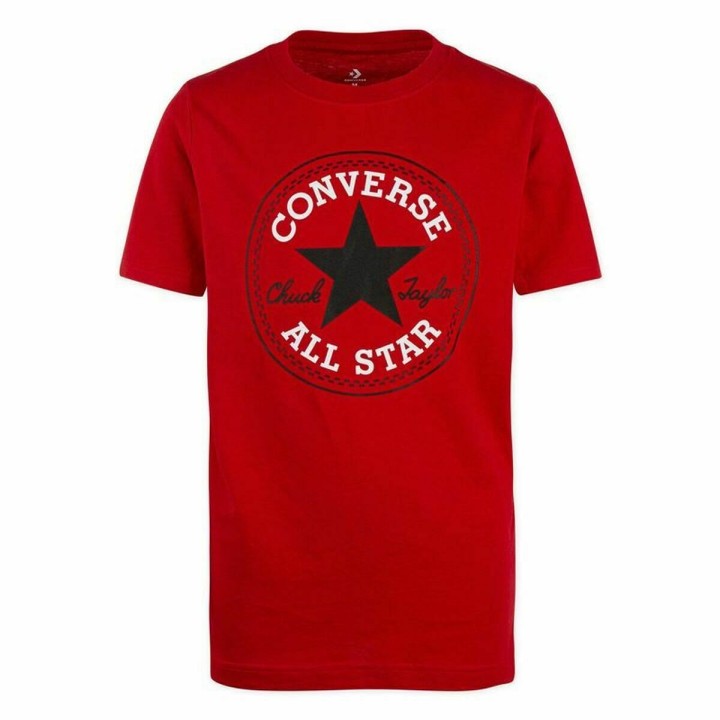 Børne Kortærmet T-shirt Converse Rød 16 år