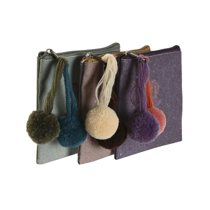 Pung DKD Home Decor Brun Grøn Bourgogne Yoga (3 enheder)