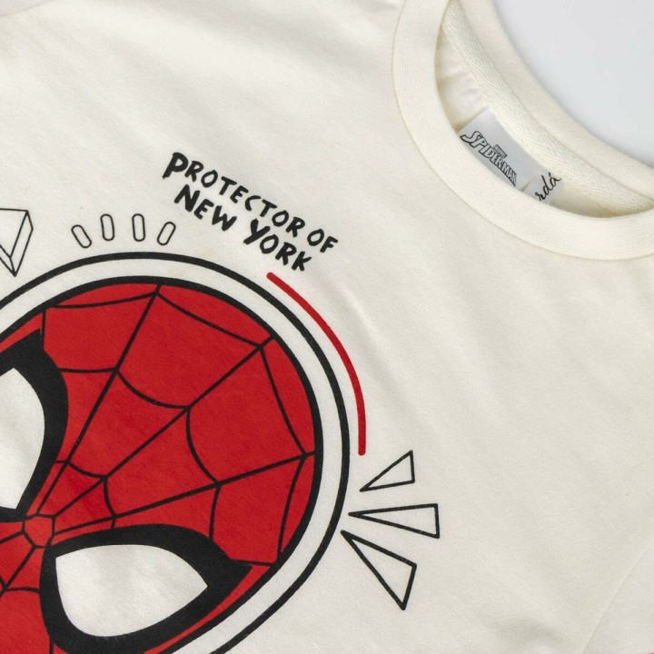 Sæt med tøj Spider-Man Blå Beige
