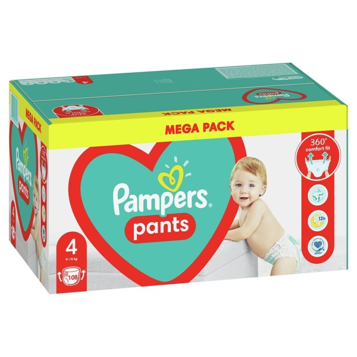 Pannolini usa e getta Pampers Pants 4 (108 Unità)