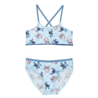 Bikinitrusser Til Piger Stitch Blå