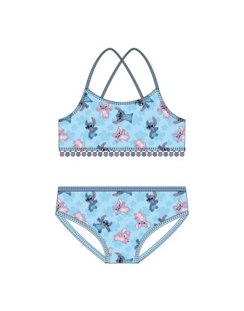 Bikinitrusser Til Piger Stitch Blå