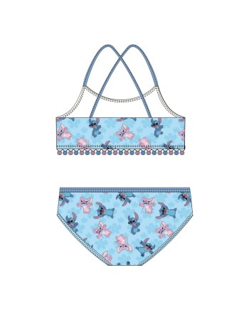 Bikinitrusser Til Piger Stitch Blå