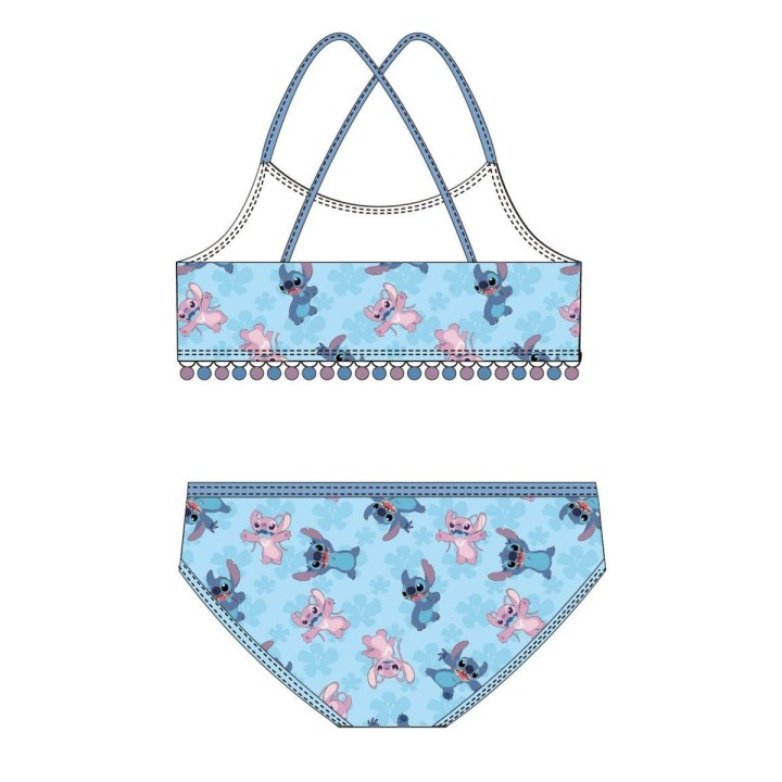 Bikinitrusser Til Piger Stitch Blå
