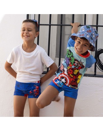 Boxer de Bain pour Enfants The Avengers Bleu foncé