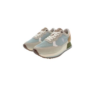 Sportssneakers til damer U.S. Polo Assn. SACHA002 LBE TAN01 Blå