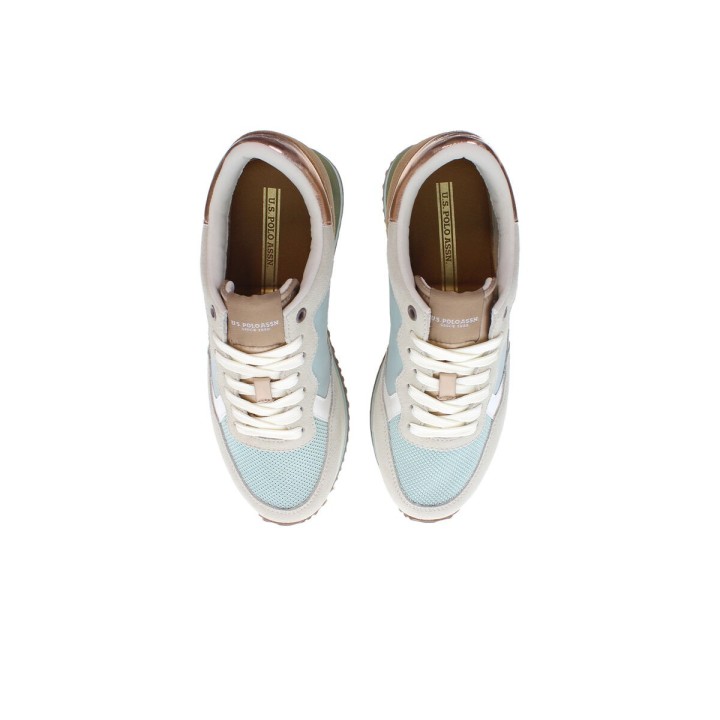 Sportssneakers til damer U.S. Polo Assn. SACHA002 LBE TAN01 Blå