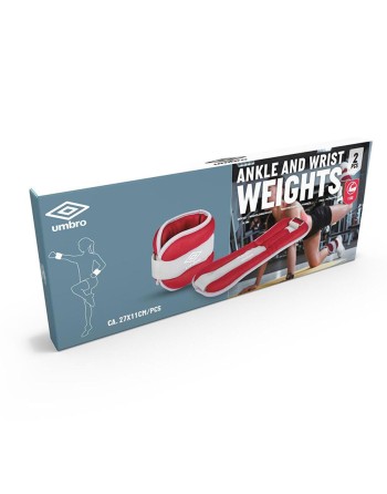 Pesi per Caviglie Umbro 1 kg Rosso 2 Unità