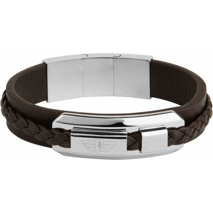 Armbånd til mænd Police PEAGB2120324 Rustfrit stål 19 cm