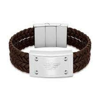 Armbånd til mænd Police PEAGB2214604 Læder 19 cm