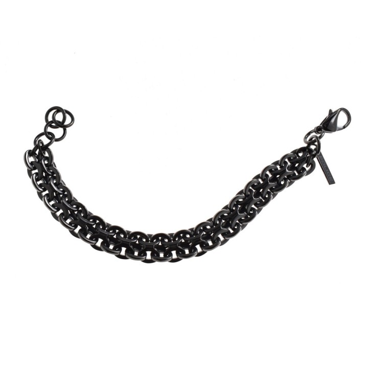 Armbånd til mænd Police PJ26290BSB.02 Rustfrit stål 21 cm
