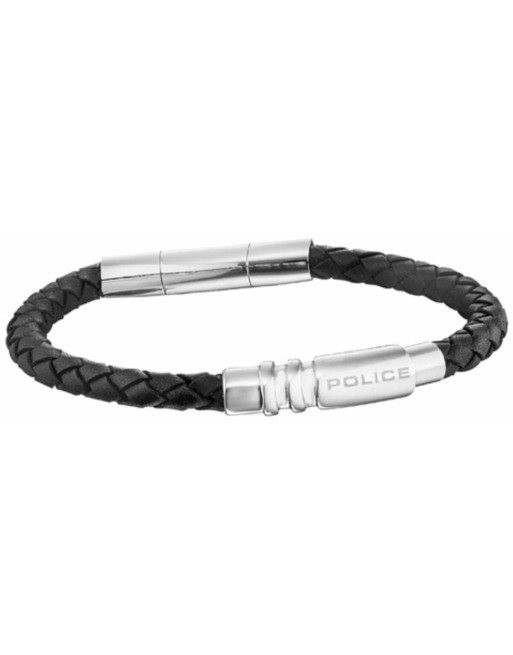 Armbånd til mænd Police PJ25892BLB.01A Læder 19 cm