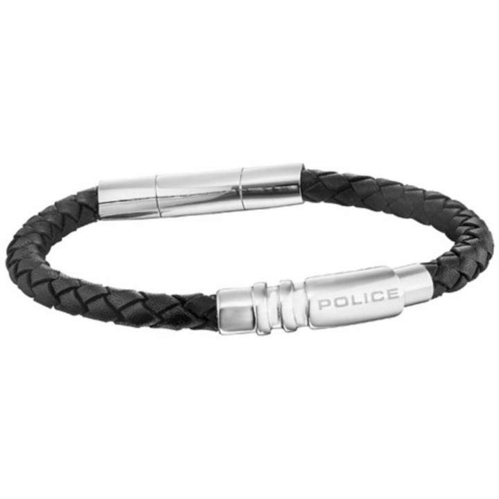 Armbånd til mænd Police PJ25892BLB.01A Læder 19 cm