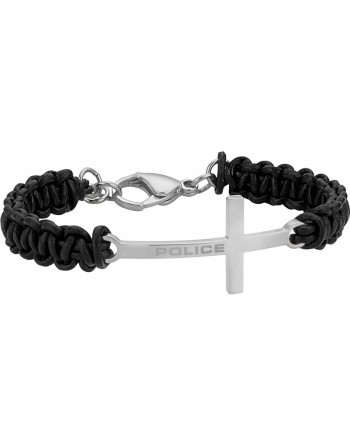 Armbånd til mænd Police PJ26265BLS.01 Læder 19 cm