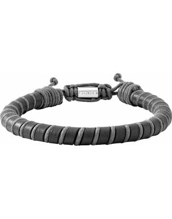 Armbånd til mænd Police PJ26486BLB.01 Læder 19 cm