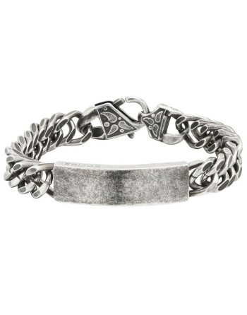 Armbånd til mænd Police S14AGU02B Rustfrit stål 19 cm