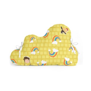 Barnesengbeskytter HappyFriday Basic Kids Yellow bricks Multifarvet 60 x 40 cm