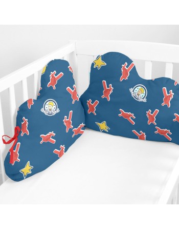 Cot protector HappyFriday Le Petit Prince Son avion Multicolour 60 x 40 cm