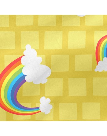 Paracolpi per culla HappyFriday Basic Kids Yellow bricks Multicolore 60 x 40 cm