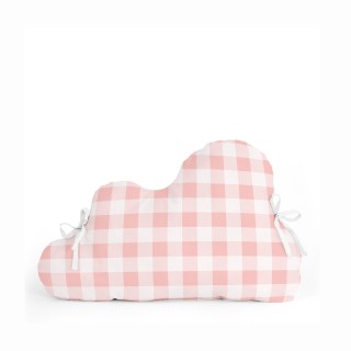 Barnesengbeskytter HappyFriday Basic Kids Vichy Pink 60 x 40 cm