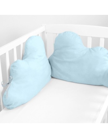 Paracolpi per culla HappyFriday Basic Kids Cloud Azzurro 60 x 40 cm