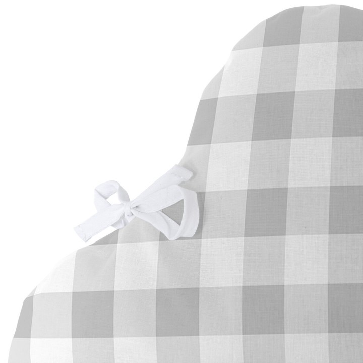 Protection du berceau HappyFriday Basic Kids Vichy Gris 60 x 40 cm