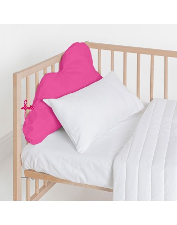 Cot protector HappyFriday Basic Kids Cloud Fuchsia 60 x 40 cm