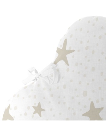 Cot protector HappyFriday Basic Kids Little star  Beige 60 x 40 cm