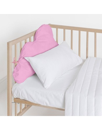 Protector de Cuna HappyFriday Basic Kids Cloud Rosa 60 x 40 cm