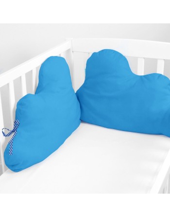 Cot protector HappyFriday Basic Kids Cloud Turquoise 60 x 40 cm
