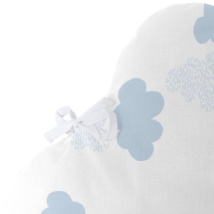 Paracolpi per culla HappyFriday Basic Kids Clouds Azzurro 60 x 40 cm