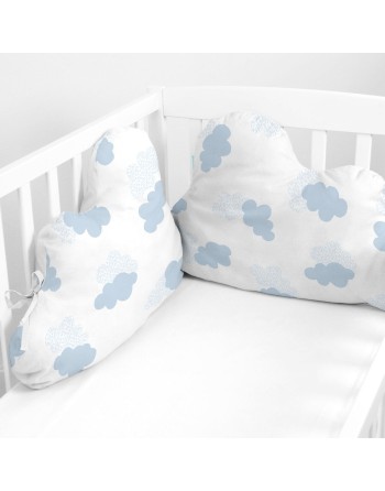Wiegenschützer HappyFriday Basic Kids Clouds Blau 60 x 40 cm