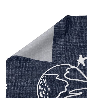 Sengetøj sæt HappyFriday Mr Fox Starspace Multifarvet Vugge til baby 2 Dele