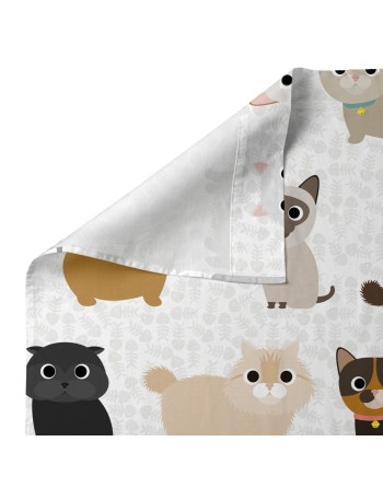 Sengetøj sæt HappyFriday Mr Fox Cats Multifarvet Vugge til baby 2 Dele