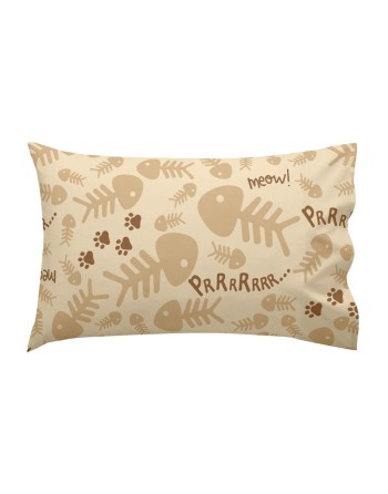 Set di Lenzuola HappyFriday Mr Fox Cats Multicolore Culla Neonato 2 Pezzi