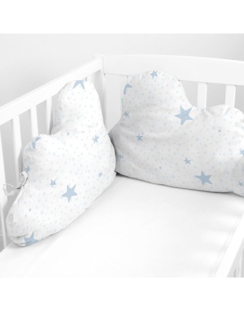 Cot protector HappyFriday Basic Kids Little star  Blue 60 x 40 cm
