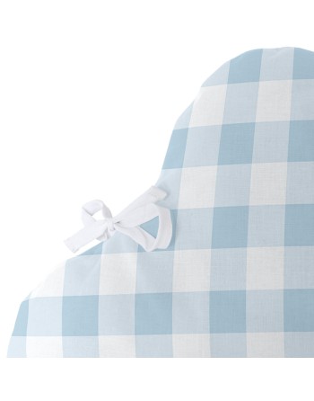 Barnesengbeskytter HappyFriday Basic Kids Vichy Blå 60 x 40 cm