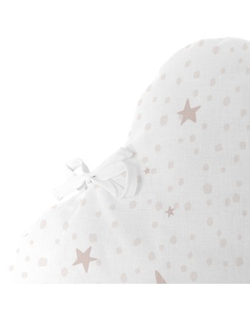 Paracolpi per culla HappyFriday Basic Kids Little star  Rosa 60 x 40 cm