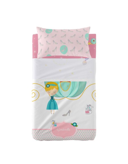 Jeu de draps HappyFriday Mr Fox Pumpkin Multicouleur Lit de bébé 2 Pièces