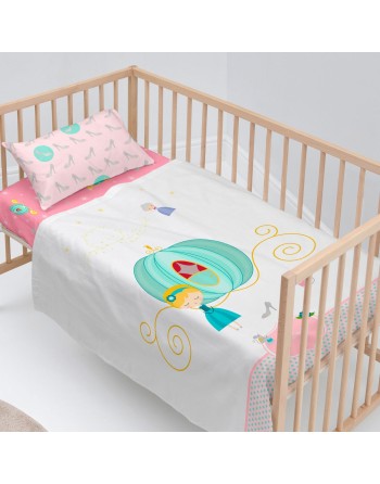 Jeu de draps HappyFriday Mr Fox Pumpkin Multicouleur Lit de bébé 2 Pièces