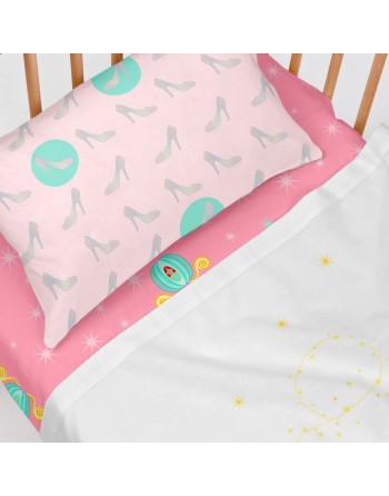 Bedding set HappyFriday Mr Fox Pumpkin Multicolour Baby Crib 2 Pieces